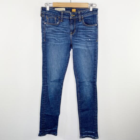 Anthropologie Pilcro Womens Slim Ankle Jeans Size 28 Mid Rise Washed - Picture 1 of 11